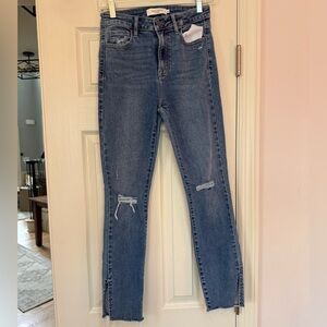 HIDDEN LOS ANGELES Split Hem Straight Jeans 26